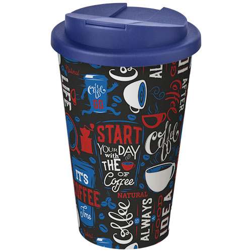 Gobelet isolant personnalisable 350ml Americano® Blanc / Bleu